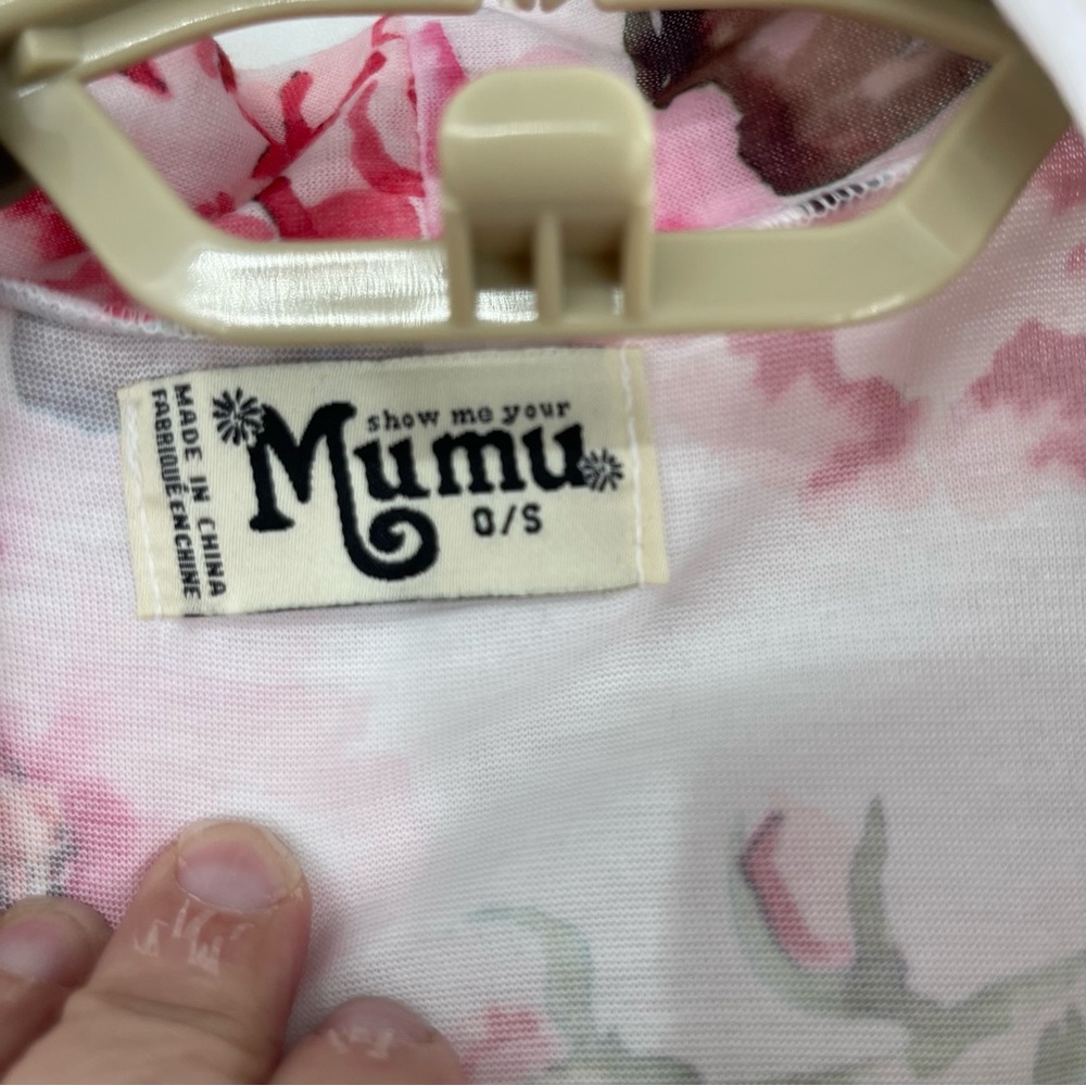Show Me Your Mumu Brie Robe Gardens Of Blooms Pink One Size OS - Picture 7 of 12